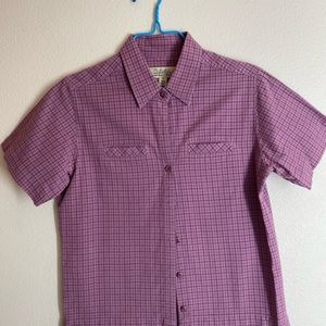 Ladies size small Cabela’s lavender camp shirt.
